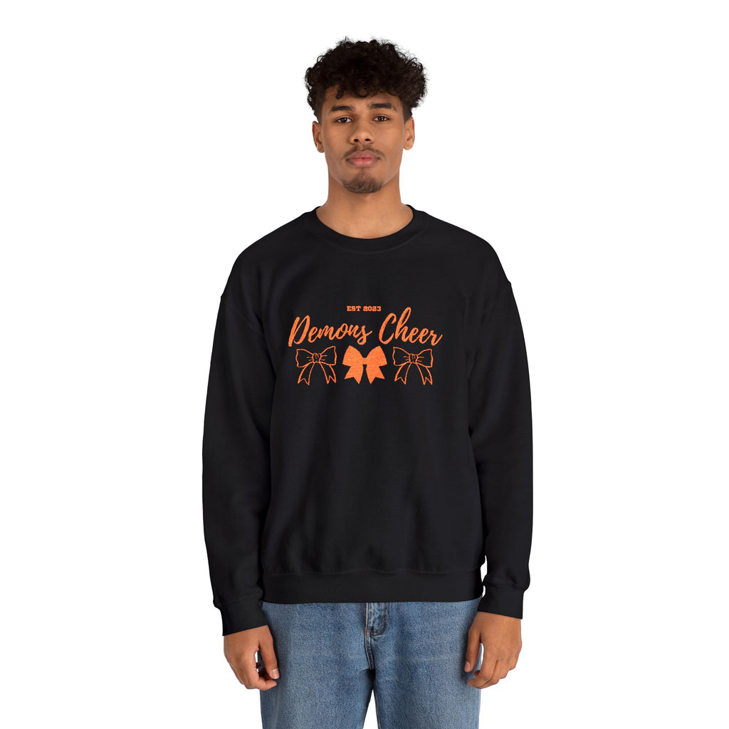 Demons Cheer Embroidered Crewneck