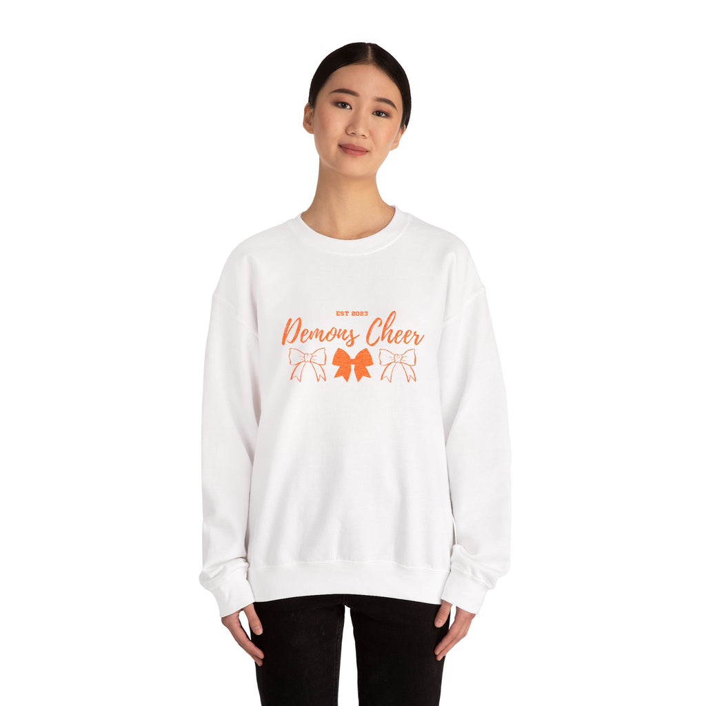 Demons Cheer Embroidered Crewneck