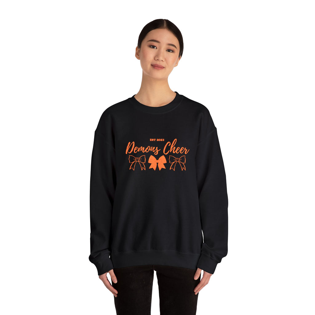 Demons Cheer Embroidered Crewneck